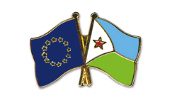 Europe - Dschibuti Friendship Flag Pin, Badge - 22 mm