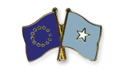 Europe - Somalia Friendship Flag Pin, Badge - 22 mm
