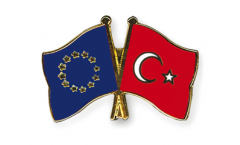 Europe - Türkei Friendship Flag Pin, Badge - 22 mm