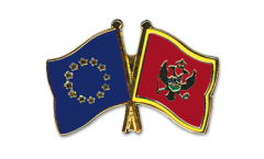 Europe - Montenegro Friendship Flag Pin, Badge - 22 mm