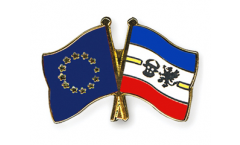 Europe - Mecklenburg-Vorpommern Friendship Flag Pin, Badge - 22 mm