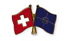 Switzerland - NATO Friendship Flag Pin, Badge - 22 mm