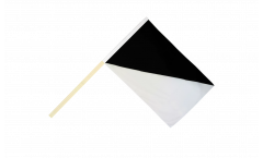 Per-bend black/white flag Hand Waving Flag - 2 x 3 ft.