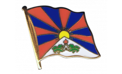 Tibet Flag Pin, Badge - 1 x 1 inch