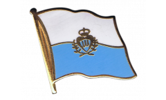 San Marino Flag Pin, Badge - 1 x 1 inch