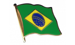 Brazil Flag Pin, Badge - 1 x 1 inch