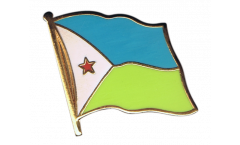 Djibouti Flag Pin, Badge - 1 x 1 inch