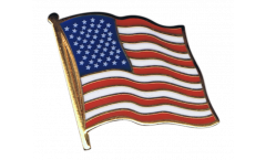 USA Flag Pin, Badge - 1 x 1 inch