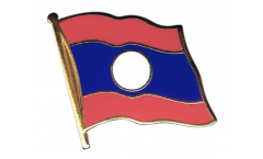 Laos Flag Pin, Badge - 1 x 1 inch