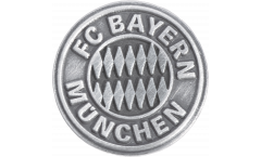 FC Bayern München Emblem Silver Pin, Badge - 0.6 x 0.6 inch