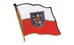 Germany Thuringia Flag Pin, Badge - 1 x 1 inch