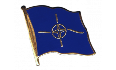 NATO Flag Pin, Badge - 1 x 1 inch