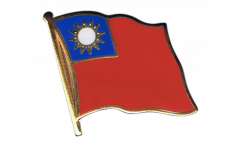 Taiwan Flag Pin, Badge - 1 x 1 inch