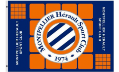 HSC Montpellier Flag - 3 x 5 ft. / 90 x 150 cm