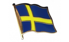 Sweden Flag Pin, Badge - 1 x 1 inch