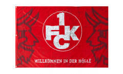1. FC Kaiserslautern Logo Flag - 4 x 5 ft. / 120 x 180 cm