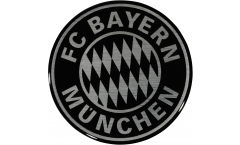 FC Bayern München Black Sticker - 2.35 x 2.35 inch