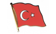 Turkey Flag Pin, Badge - 1 x 1 inch
