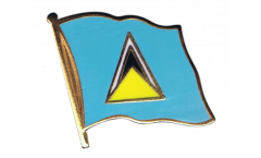 Saint Lucia Flag Pin, Badge - 1 x 1 inch