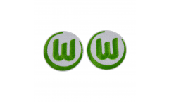VfL Wolfsburg Logo 2er Set Patch, Badge - approx. 2.5 inch / 6 cm