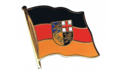 Germany Saarland Flag Pin, Badge - 1 x 1 inch