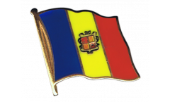Andorra Flag Pin, Badge - 1 x 1 inch