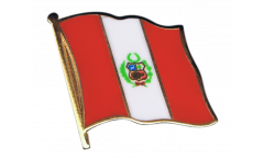 Peru Flag Pin, Badge - 1 x 1 inch