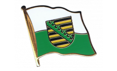 Germany Saxony Flag Pin, Badge - 1 x 1 inch