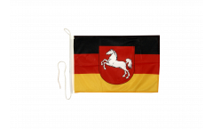 Germany Lower Saxony Boat Flag - 12 x 16 inch