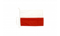 Poland Boat Flag - 12 x 16 inch