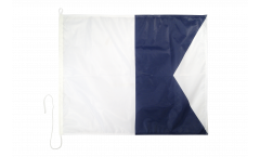 Alpha (A) Nautical Signal, Boat, Sail Flag - 75 x 90 cm