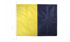 Kilo (K) Nautical Signal, Boat, Sail Flag - 75 x 90 cm