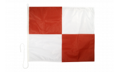 Uniform (U) Nautical Signal, Boat, Sail Flag - 75 x 90 cm