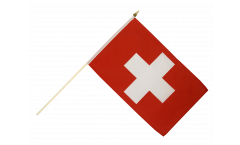 Switzerland Hand Waving Flag, 10 pcs - 12 x 18 inch