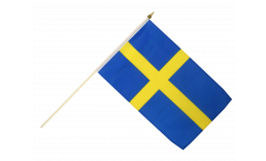 Sweden Hand Waving Flag, 10 pcs - 12 x 18 inch