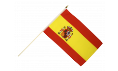 Spain Hand Waving Flag, 10 pcs - 12 x 18 inch
