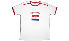 Croatia T-Shirt, white-red, size M, Soccer-T