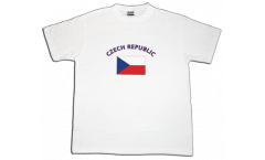 Czech Republic T-Shirt, white, size M, Round-T