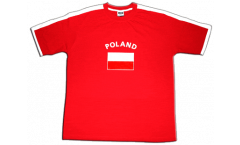 Poland T-Shirt, blue-red, size M, Runner-T