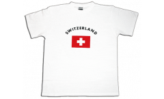 Switzerland T-Shirt, white, size M, Round-T