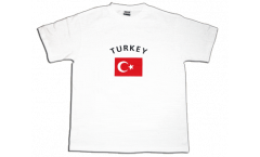 Turkey T-Shirt, white, size M, Round-T