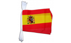 Spain with coat of arms Bunting Flags - 5.9 x 8.65 inch
