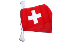 Switzerland Bunting Flags - 5.9 x 8.65 inch