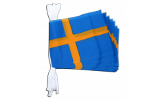 Sweden Bunting Flags - 5.9 x 8.65 inch