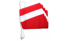 Austria Bunting Flags - 5.9 x 8.65 inch