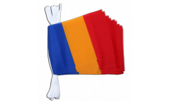 Rumania Bunting Flags - 5.9 x 8.65 inch