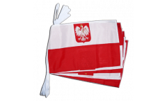Poland with eagle Bunting Flags - 12 x 18 inch