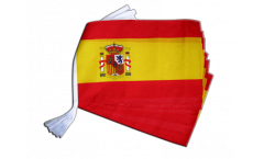 Spain with coat of arms Bunting Flags - 12 x 18 inch