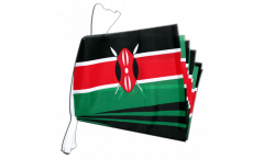 Kenya Bunting Flags - 5.9 x 8.65 inch