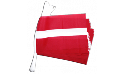 Latvia Bunting Flags - 5.9 x 8.65 inch